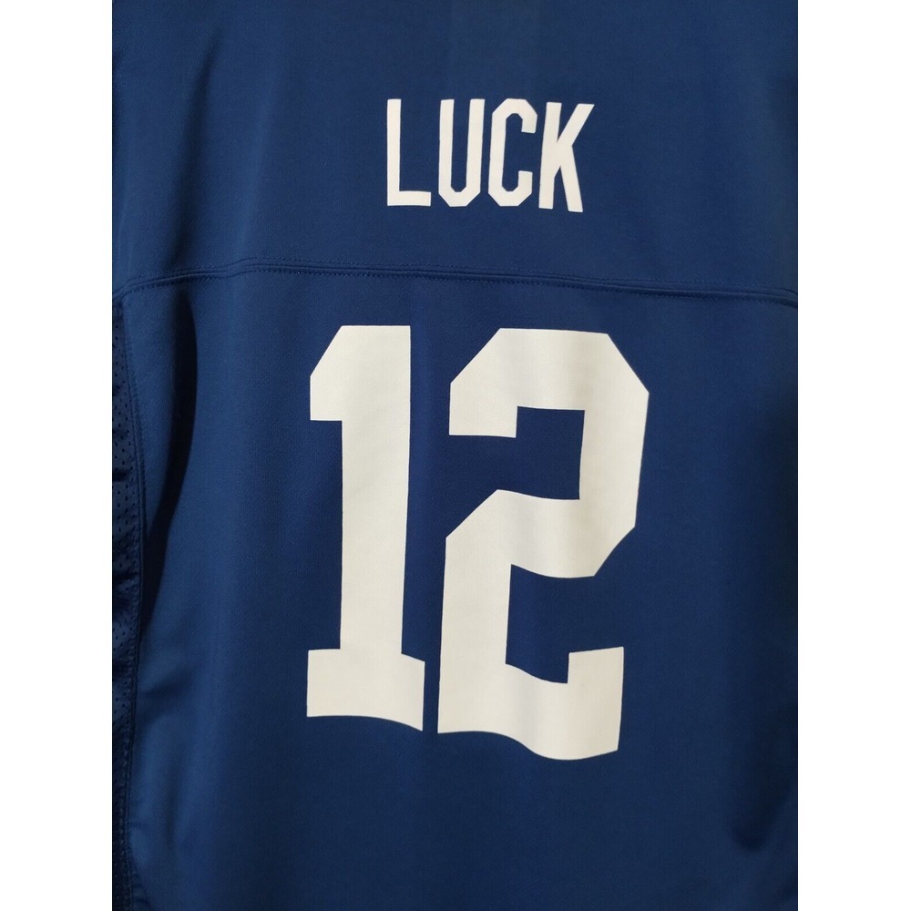 Andrew Luck 12 Indianapolis‎ Colts Jersey Blue Youth XL NFL Football - Picture 7 of 9